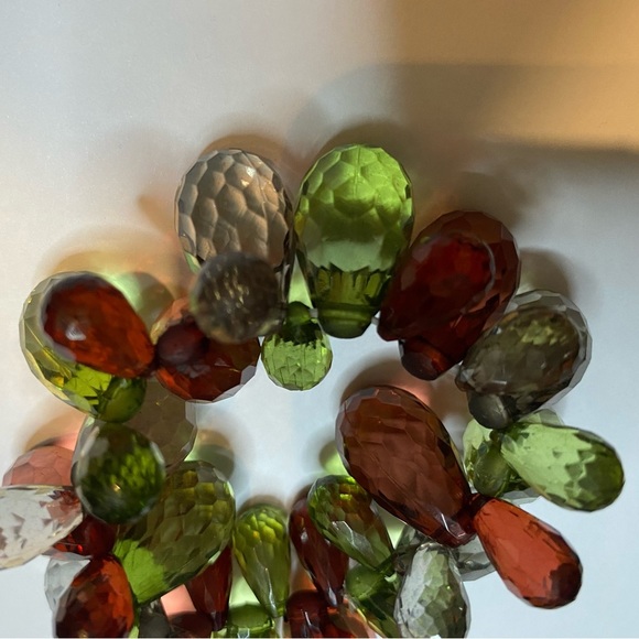 Beautiful Green Lime Brown Bracelet Elastic - Picture 4 of 6